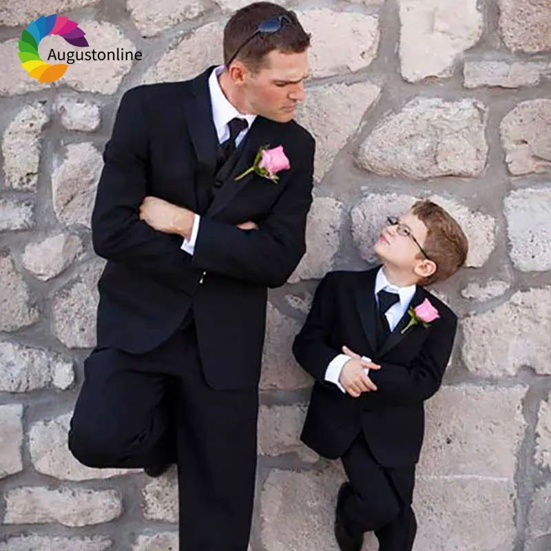 Black Groomsmen Child Clothing Men Suits 3Piece Jacket Pants Vest Wedding Suits for Best Man Blazers Suit Slim Fit Groom Tuxedo
Black Groomsmen Child Clothing Men Suits 3Piece Jacket Pants Vest Wedding Suits for Best Man Blazers Suit Slim Fit Groom Tuxedo