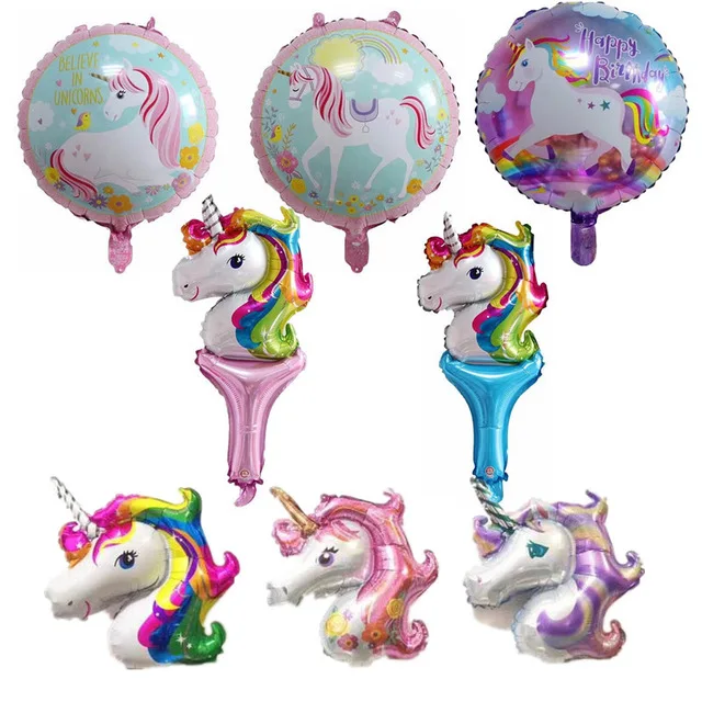 KUAWANLE 10pcs/lot Mini Rainbow Unicorn Foil Helium Balloons Birthday Unicorn Party Supplies Baby Cartoon Horse Anagram Balloon
KUAWANLE 10pcs/lot Mini Rainbow Unicorn Foil Helium Balloons Birthday Unicorn Party Supplies Baby Cartoon Horse Anagram Balloon