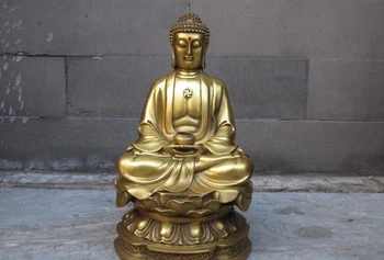 Tibet Buddhism Brass Copper lotus flower Tathagata Rulai Sakyamuni Buddha Statue a 0518
Tibet Buddhism Brass Copper lotus flower Tathagata Rulai Sakyamuni Buddha Statue a 0518