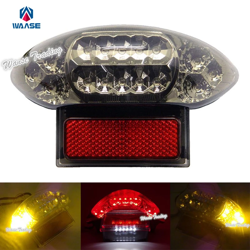 waase Chrome Led Tail Brake Turn Signal Integrated Light Smoke For 2003-2006 SUZUKI Katana 600 750 GSX600F GSX750F GSX 600F 750F
waase Chrome Led Tail Brake Turn Signal Integrated Light Smoke For 2003-2006 SUZUKI Katana 600 750 GSX600F GSX750F GSX 600F 750F