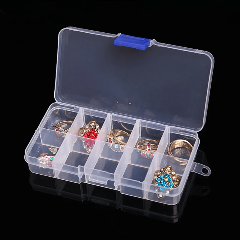 10 Cells Jewelry Ring Earring Empty Storage Removable Case Box Nail Art Tips Gems Box
10 Cells Jewelry Ring Earring Empty Storage Removable Case Box Nail Art Tips Gems Box