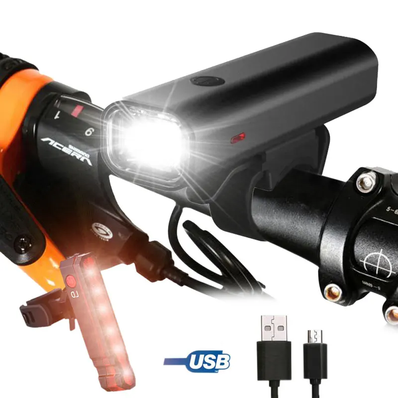 Bike Light USB Rechargeable Front LED Waterproof Cycling Flashlight For Bicycle Lights Headlight Rear Taillight Sets
Bike Light USB Rechargeable Front LED Waterproof Cycling Flashlight For Bicycle Lights Headlight Rear Taillight Sets