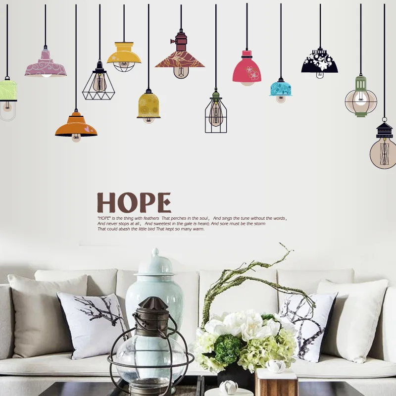 Euro-American Style Geometric Lampshade Wall Paste Living Room Bedroom Wall Decorative Painting PVC Waterproof Sticker
Euro-American Style Geometric Lampshade Wall Paste Living Room Bedroom Wall Decorative Painting PVC Waterproof Sticker