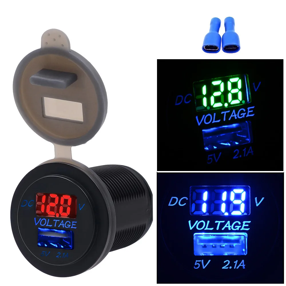 2019 NEW 5V 2.1A USB Charger Socket Adapter Voltmeter Outlet For 12V 24V Motorcycle Car Dropshipping
2019 NEW 5V 2.1A USB Charger Socket Adapter Voltmeter Outlet For 12V 24V Motorcycle Car Dropshipping