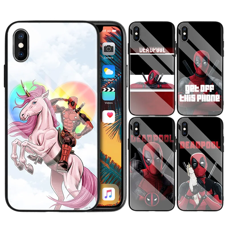 Tempered Glass Case Coque for Apple iPhone 7 8 6 6S 11 11Pro X XR XS MAX Plus Deadpool Dead Pool Funny Cartoon Soft Case Cover
Tempered Glass Case Coque for Apple iPhone 7 8 6 6S 11 11Pro X XR XS MAX Plus Deadpool Dead Pool Funny Cartoon Soft Case Cover