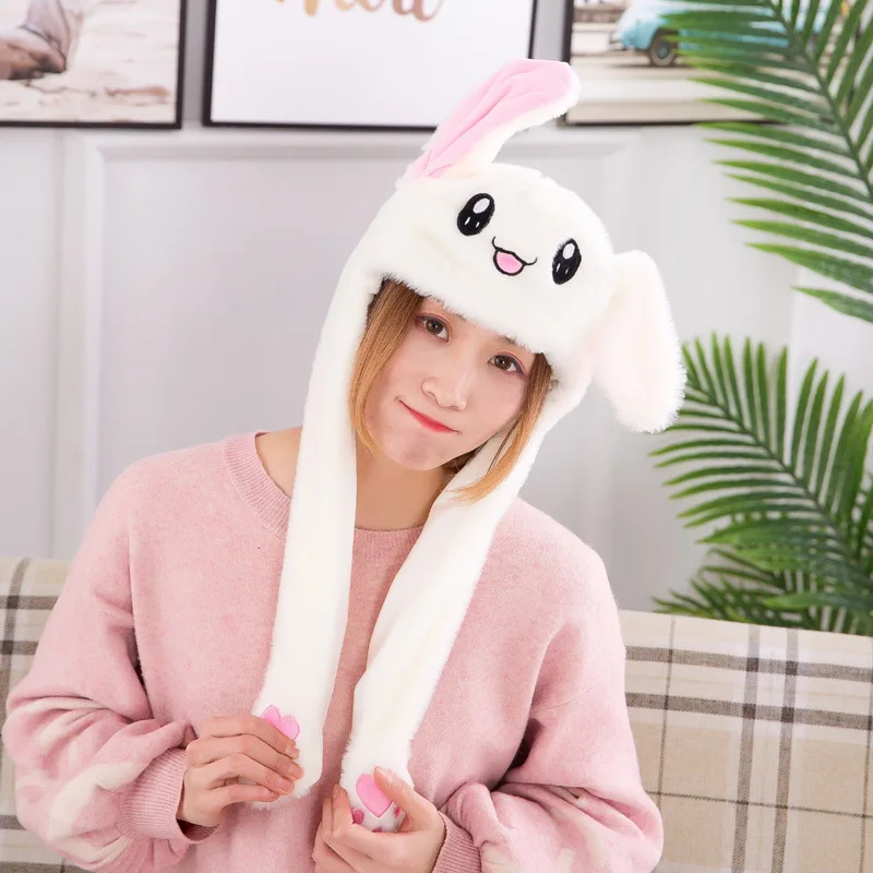 2019 Funny Plush Animal rabbit ear Hat bunny Cap with Airbag Jumping Ear Movable Gift Dropshipping Cap Gorras Wholesale
2019 Funny Plush Animal rabbit ear Hat bunny Cap with Airbag Jumping Ear Movable Gift Dropshipping Cap Gorras Wholesale