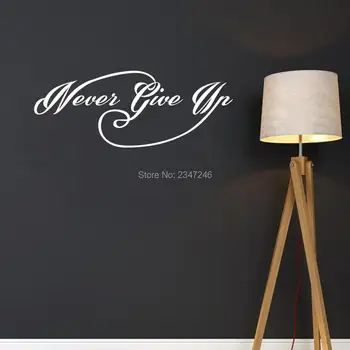 Inspirational Quotes Vinyl Wall Decal Never Give Up Art Lettering Sticker for Home Decor
Inspirational Quotes Vinyl Wall Decal Never Give Up Art Lettering Sticker for Home Decor