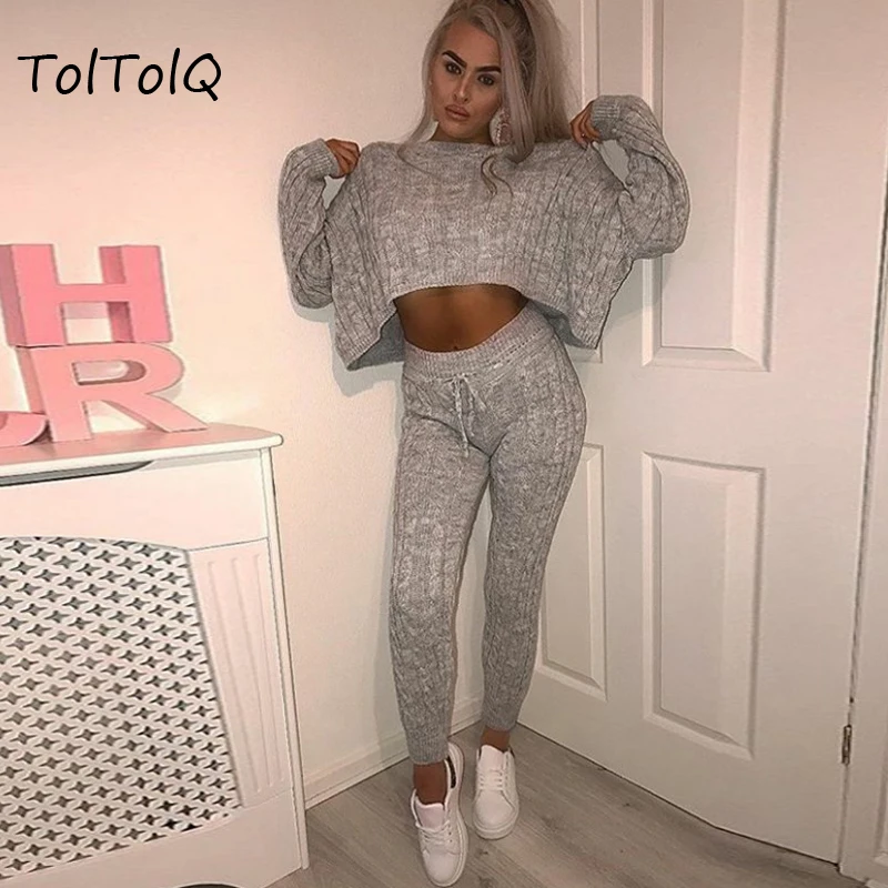 Soft Comfortable Pants Female Solid Color Knitted Pants Casual Loose Knitted Trousers Long Sleeve Suit Sweater Tops And Pants
Soft Comfortable Pants Female Solid Color Knitted Pants Casual Loose Knitted Trousers Long Sleeve Suit Sweater Tops And Pants