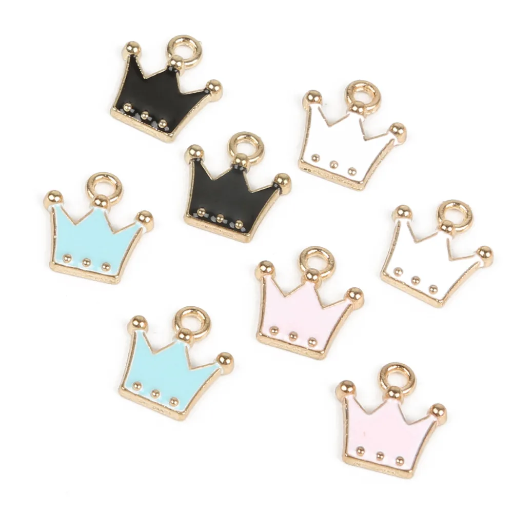 10pcs/lot Crown Shape Drop Charms Zinc Alloy Metal Enamel Charm Pendant for DIY Craft Bracelet Necklace Earrings Jewelry Making
10pcs/lot Crown Shape Drop Charms Zinc Alloy Metal Enamel Charm Pendant for DIY Craft Bracelet Necklace Earrings Jewelry Making