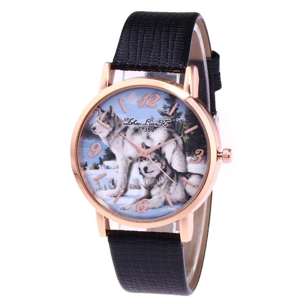High Quality Women Watches Men Originality Wolf Pattern Casual Leather Analog Quartz Wrist Watch Gift Clock Montre Homme 
High Quality Women Watches Men Originality Wolf Pattern Casual Leather Analog Quartz Wrist Watch Gift Clock Montre Homme