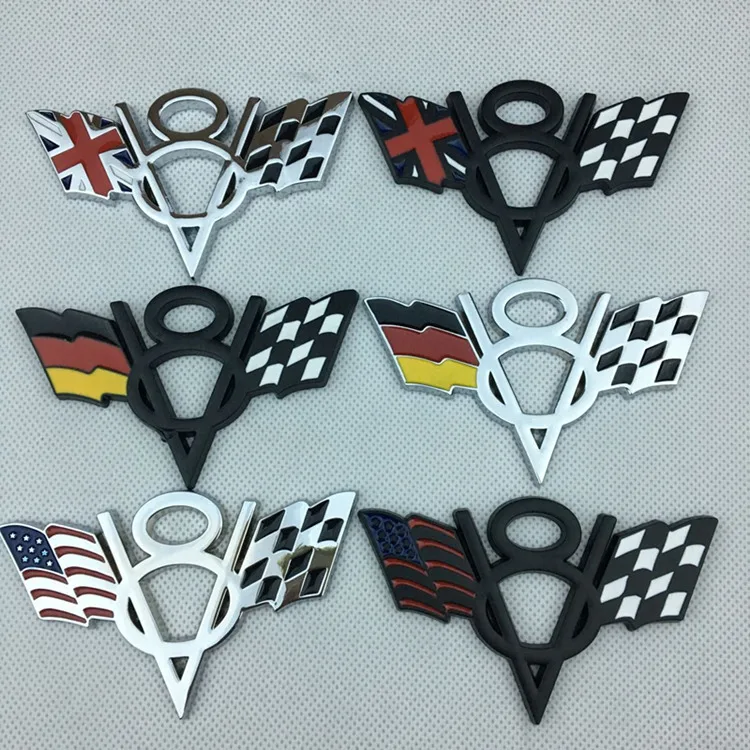 USA UK Germany National Flag V8 Car Body Trunk Styling Sticker For Auto British Accessories CNYOWO
USA UK Germany National Flag V8 Car Body Trunk Styling Sticker For Auto British Accessories CNYOWO