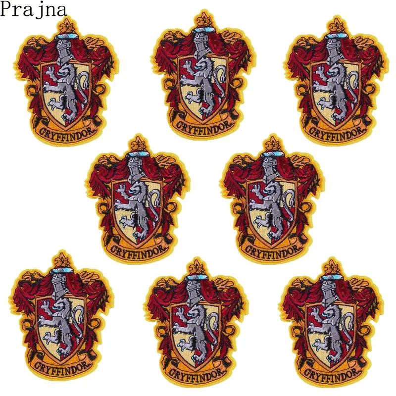 Prajna 10PCS Harry Potter Gryffindor Patch Rock Crest Iron On Embroidered Patches Sticker Sewing Applique For Clothing Wholesale
Prajna 10PCS Harry Potter Gryffindor Patch Rock Crest Iron On Embroidered Patches Sticker Sewing Applique For Clothing Wholesale