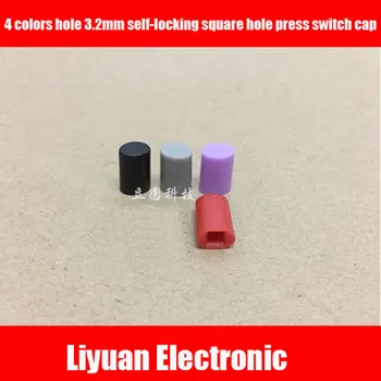 4 colors Inner hole 3.2mm self-locking square hole press switch cap Power cap Cylindrical button cap High 11 width 7.5 
4 colors Inner hole 3.2mm self-locking square hole press switch cap Power cap Cylindrical button cap High 11 width 7.5