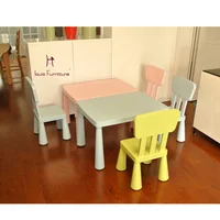 Children Furniture Study Desk and Chair Desk Square Table Game Table image