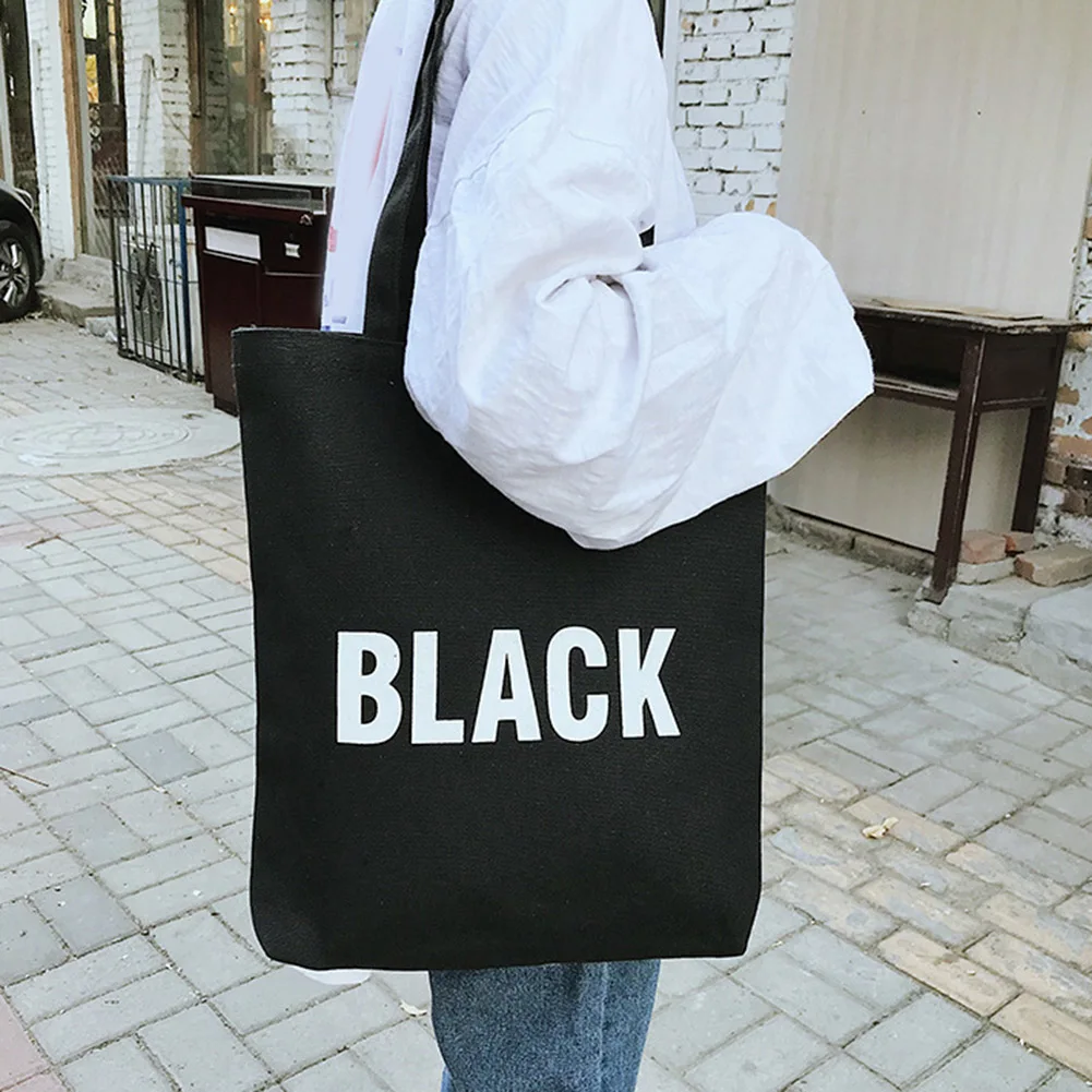 2019 Women Canvas Bags Shopping Eco Reusable Foldable Letter Shoulder Bag Handbag Tote Bag Casual Bags School Travel Folding
2019 Women Canvas Bags Shopping Eco Reusable Foldable Letter Shoulder Bag Handbag Tote Bag Casual Bags School Travel Folding
