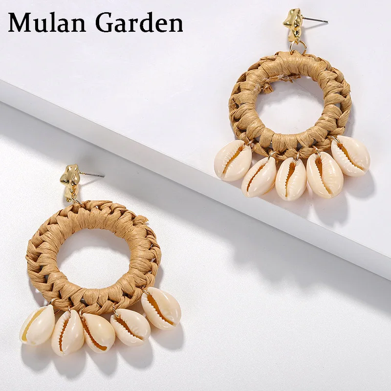 M&G Boho Shell Tassel Earrings Hand Made Round Ethnic Statement Pendant Dangle Earrings Women Brown Cotton Jewelry Accessories
M&G Boho Shell Tassel Earrings Hand Made Round Ethnic Statement Pendant Dangle Earrings Women Brown Cotton Jewelry Accessories