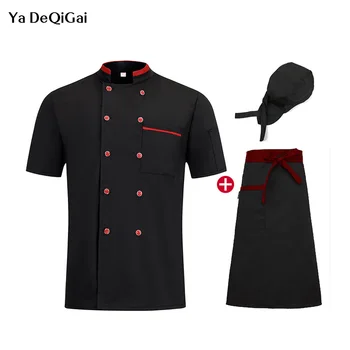 new High Quality Chef Standing collar Restaurant uniforms Hotel kitchen Breathable white chef Jackets work clothes men chef hat
new High Quality Chef Standing collar Restaurant uniforms Hotel kitchen Breathable white chef Jackets work clothes men chef hat