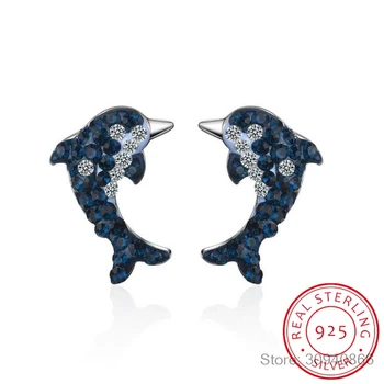 Blue Artificial Crystal Dolphin Earrings Net Red Trendy 925 Sterling Silver Earrings For Women S-E720
Blue Artificial Crystal Dolphin Earrings Net Red Trendy 925 Sterling Silver Earrings For Women S-E720