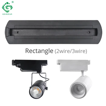 New Track Lights Box Rail Lighting Connector Accessories Track lamp Ceiling Box 2 Wire 3 Wire LED Spot light Fitting 10PCS/Lot
New Track Lights Box Rail Lighting Connector Accessories Track lamp Ceiling Box 2 Wire 3 Wire LED Spot light Fitting 10PCS/Lot