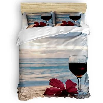 Wine Beach Flowers And Sunrise Bedding Sets Duvet Set Covers Quilt Cover Bedding Quilted Duvet Set Polyester Fabric Forefather'
Wine Beach Flowers And Sunrise Bedding Sets Duvet Set Covers Quilt Cover Bedding Quilted Duvet Set Polyester Fabric Forefather'