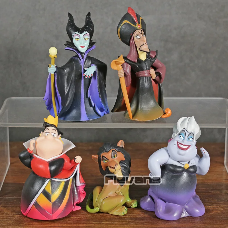Villains Collection Malefice Ursula Jafar The Red Queen Scar Mini PVC Figures Toys Dolls 5pcs/set
Villains Collection Malefice Ursula Jafar The Red Queen Scar Mini PVC Figures Toys Dolls 5pcs/set