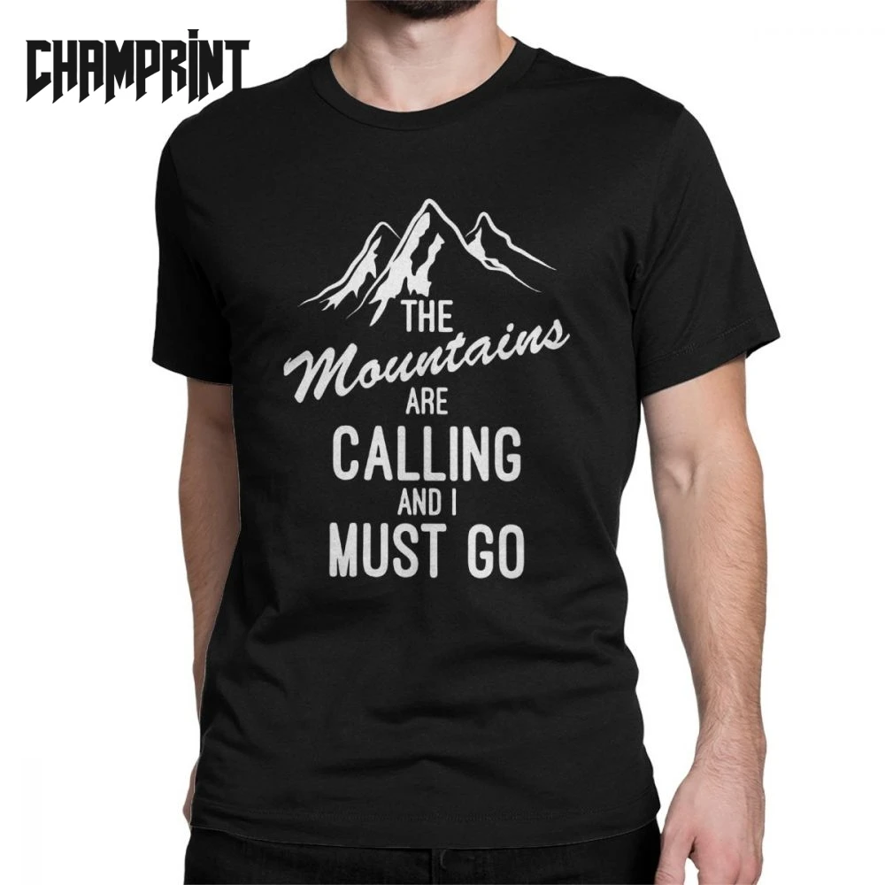 Fun The Mountains Are Calling T-Shirts for Men Crew Neck Cotton T Shirt Camping Climbing Hiking Stay Wild Tees Summer Clothes
Fun The Mountains Are Calling T-Shirts for Men Crew Neck Cotton T Shirt Camping Climbing Hiking Stay Wild Tees Summer Clothes