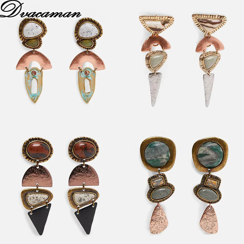 Dvacaman 2019 New Designs ZA Stone Drop Earrings Women Trendy Metal Statement Earrings Pendant Party Gifts Beads Jewelry Brincos
Dvacaman 2019 New Designs ZA Stone Drop Earrings Women Trendy Metal Statement Earrings Pendant Party Gifts Beads Jewelry Brincos