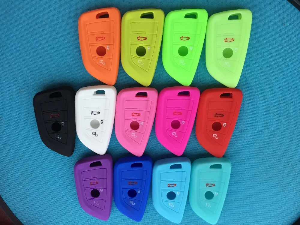 1pc New Silicone Key Cover Case 3 Buttons For BMW X5 X6 ect. Smart 3 button Remote Key Car Key Shell Blank 13 Colors
1pc New Silicone Key Cover Case 3 Buttons For BMW X5 X6 ect. Smart 3 button Remote Key Car Key Shell Blank 13 Colors
