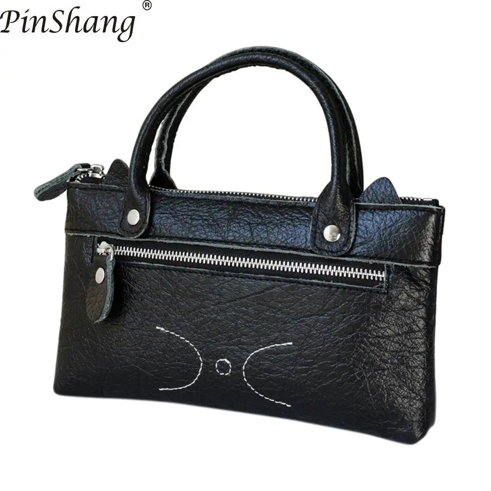 PinShang Woman Handbag Fashion Bags Simple Leather Wallet Compact Cute Cat Leisure Business Purse Hand Bags for Women 2018 ZK40
PinShang Woman Handbag Fashion Bags Simple Leather Wallet Compact Cute Cat Leisure Business Purse Hand Bags for Women 2018 ZK40