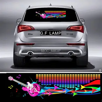 90*25cm Streamer guitar Flash Car Sticker Music Rhythm LED EL Sheet Light Lamp Sound Music Activated Equalizer
90*25cm Streamer guitar Flash Car Sticker Music Rhythm LED EL Sheet Light Lamp Sound Music Activated Equalizer