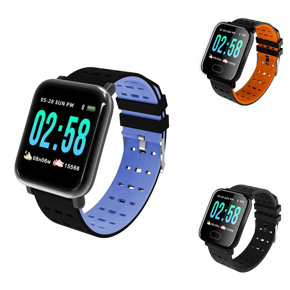 A6 Smart Watch Heart Rate Blood Pressure Monitor Sports fitness Tracker For Android IOS Mobile Smart Bracelet Men And Women
A6 Smart Watch Heart Rate Blood Pressure Monitor Sports fitness Tracker For Android IOS Mobile Smart Bracelet Men And Women
