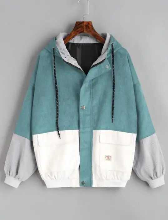 Women's Jacket Jacket Long Sleeve Corduroy Patchwork Oversized Zip Jacket Windbreaker Jacket
Women's Jacket Jacket Long Sleeve Corduroy Patchwork Oversized Zip Jacket Windbreaker Jacket
