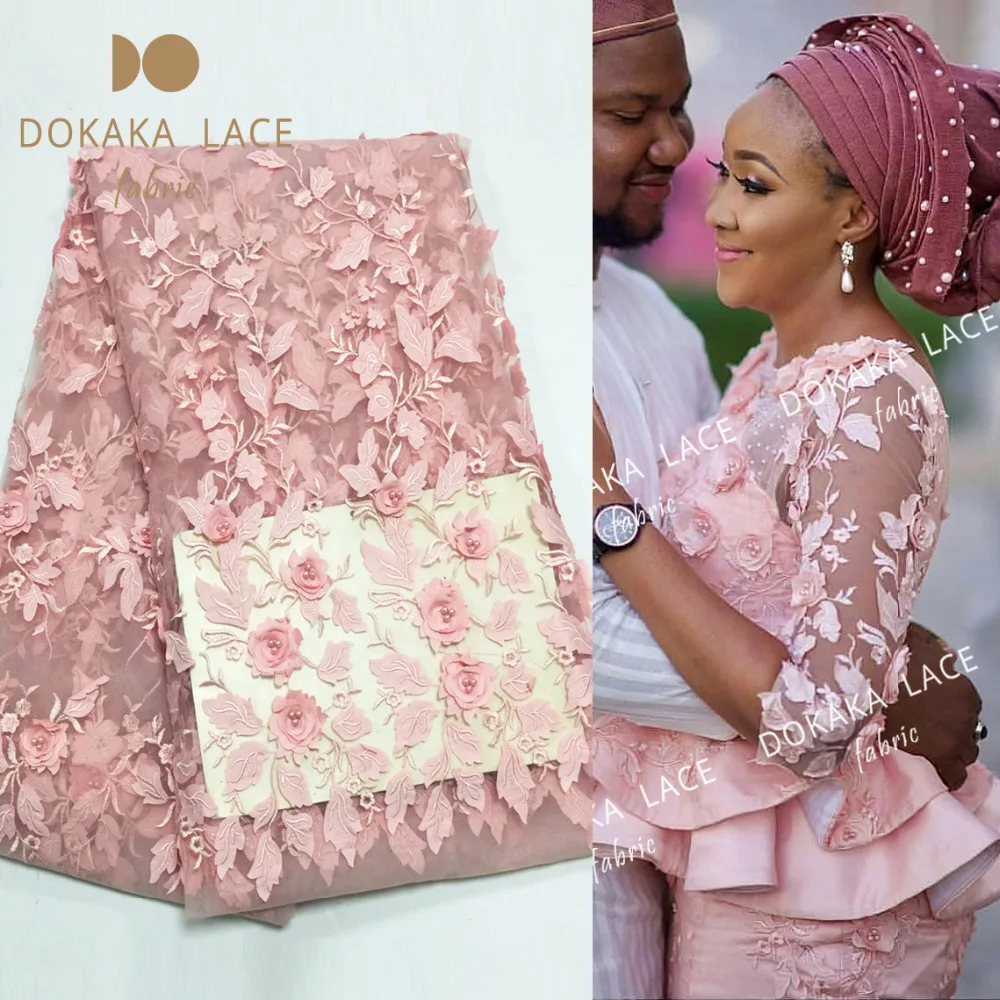 Pink Color 3D Flower African French Net Lace Fabric With Beads Noble Style Applique Guipure Mesh Tulle Wedding Party Beaded Lace
Pink Color 3D Flower African French Net Lace Fabric With Beads Noble Style Applique Guipure Mesh Tulle Wedding Party Beaded Lace