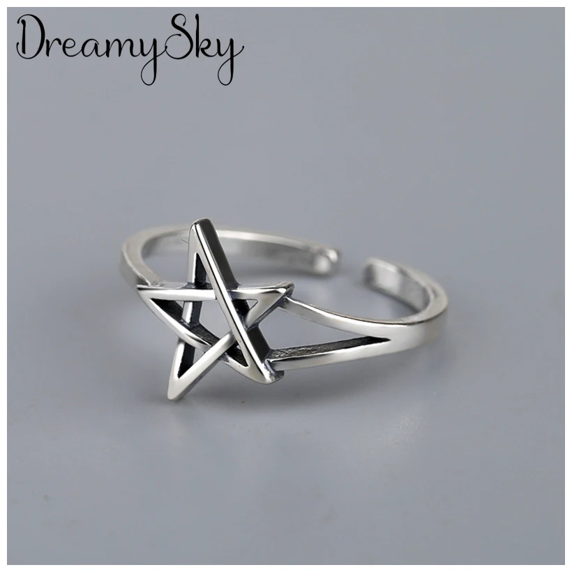 Personality Vintage 925 Sterling Silver David Star Rings For Women Ladies Open Engagement Rings Girls Party Gifts Anillos
Personality Vintage 925 Sterling Silver David Star Rings For Women Ladies Open Engagement Rings Girls Party Gifts Anillos