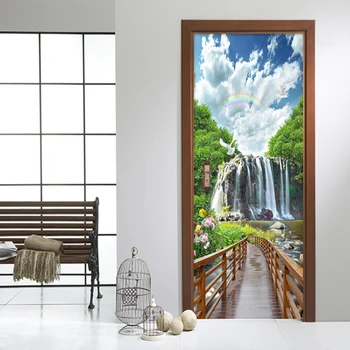 Bridge Water Waterfall Natural Scenery Mural PVC Mural Sticker DIY Living Room Bedroom Door Wallpaper Home Decoration Modern 3D
Bridge Water Waterfall Natural Scenery Mural PVC Mural Sticker DIY Living Room Bedroom Door Wallpaper Home Decoration Modern 3D