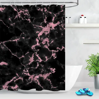 LB Watercolor Style Pink Black Marble Pattern Shower Curtain Waterproof Custom Bathroom Curtain Fabric For Kids Bathtub Decor
LB Watercolor Style Pink Black Marble Pattern Shower Curtain Waterproof Custom Bathroom Curtain Fabric For Kids Bathtub Decor