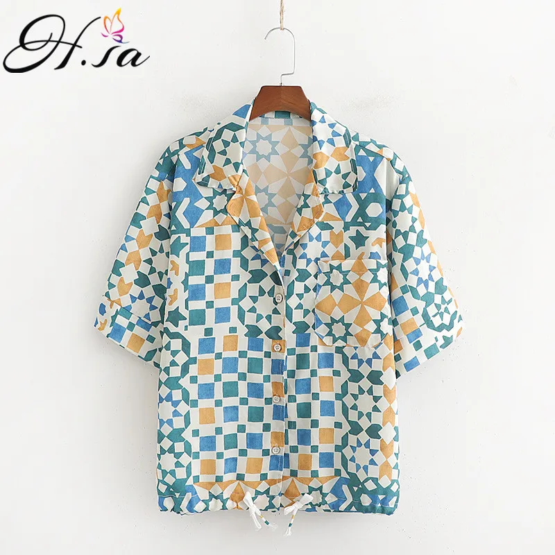 H.SA Women Retro Vintage Blouse and Tops Harajuku Chic Short Sleeve Blusas and Tops Fashion Summer Shirts Blue White roupas
H.SA Women Retro Vintage Blouse and Tops Harajuku Chic Short Sleeve Blusas and Tops Fashion Summer Shirts Blue White roupas