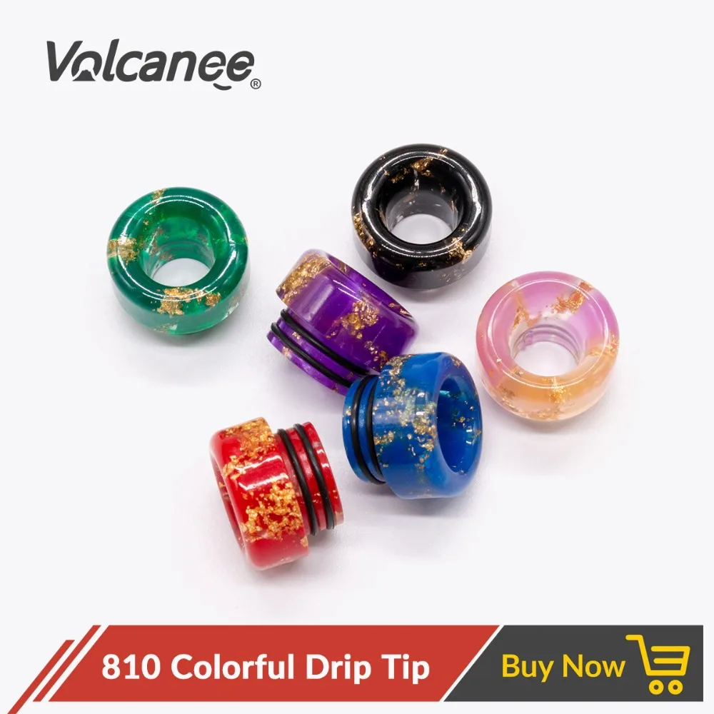 Volcanee 810 Shinning Drip Tip Resin Black Wide Bore for Electronic Cigarette V12 RTA RDA Atomizer Vape Accessories Mouthpiece
Volcanee 810 Shinning Drip Tip Resin Black Wide Bore for Electronic Cigarette V12 RTA RDA Atomizer Vape Accessories Mouthpiece