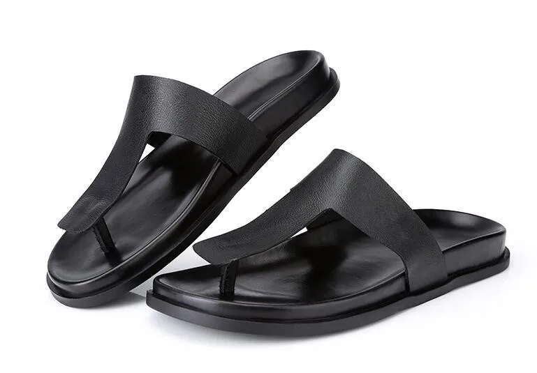Men's summer real leather slippers flip-flops men's Korean version of beach shoes non-slip men's sandals trend personality
Men's summer real leather slippers flip-flops men's Korean version of beach shoes non-slip men's sandals trend personality