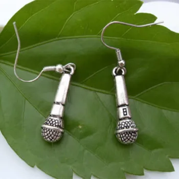 Antique Silver earring,Jewelry Creative Microphone Earring ,Halloween gift
Antique Silver earring,Jewelry Creative Microphone Earring ,Halloween gift