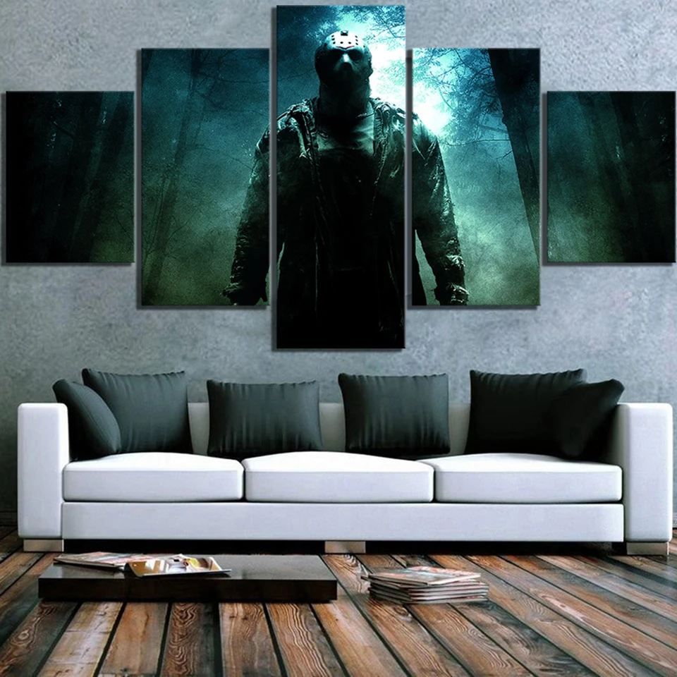 Home Decorative Canvas HD Prints Friday The 13th Horror Movie Jason Voorhees Paintings Modular Pictures Wall Art Poster Framed
Home Decorative Canvas HD Prints Friday The 13th Horror Movie Jason Voorhees Paintings Modular Pictures Wall Art Poster Framed