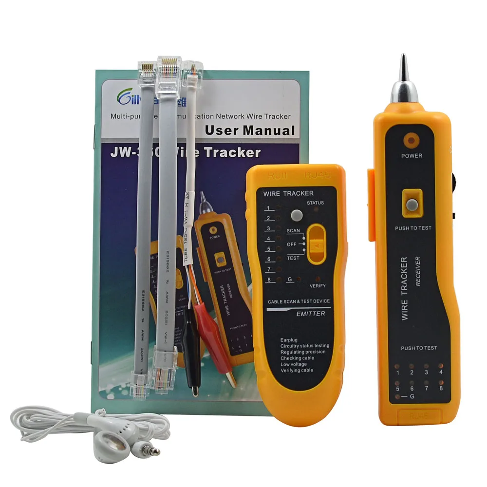 MJTEK Professional JW-360 Cable Tester Cat5 Cat6 RJ45 RJ11 UTP STP Line Finder Telephone Wire LAN Tracker Network Cable Tester
MJTEK Professional JW-360 Cable Tester Cat5 Cat6 RJ45 RJ11 UTP STP Line Finder Telephone Wire LAN Tracker Network Cable Tester