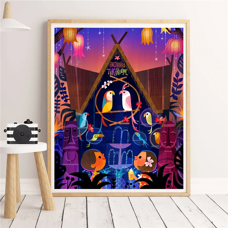 Sing Like A Tiki Bird Enchanted Tiki Room Art Canvas Poster Painting Wall Picture Print Modern Home Bedroom Decoration Artwork
Sing Like A Tiki Bird Enchanted Tiki Room Art Canvas Poster Painting Wall Picture Print Modern Home Bedroom Decoration Artwork