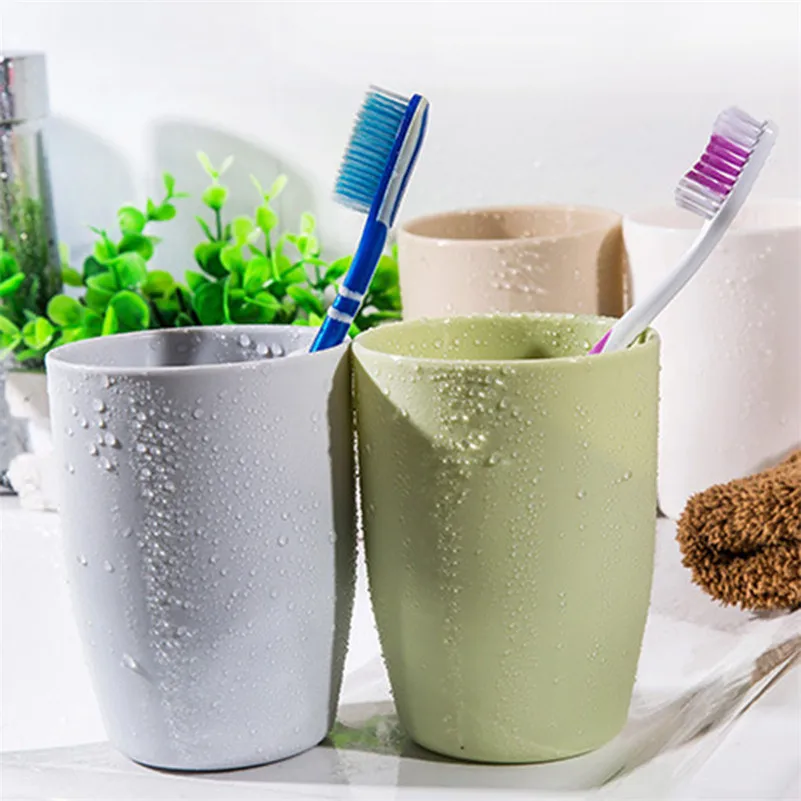 Fashion Simple Solid PP Plain Green Plastic Couple Mouthwash Cup for Rinsing Mug Water Tea Drink cup L3 | Дом и сад