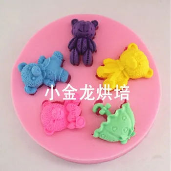 1PC/LOT clay mould children toy Silica gel mould bear style 5 sugar dry embossed sugar tools chocolate
1PC/LOT clay mould children toy Silica gel mould bear style 5 sugar dry embossed sugar tools chocolate