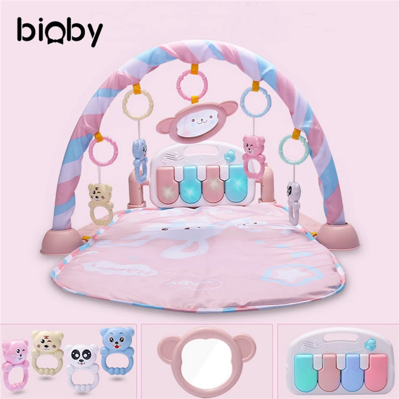 3 in 1 Baby Fitness Musical Gym Play Mat Soft Baby Kick Lay Activity Exercise Carpet Bodybuilding Frame Blanket With Pedal Piano
3 in 1 Baby Fitness Musical Gym Play Mat Soft Baby Kick Lay Activity Exercise Carpet Bodybuilding Frame Blanket With Pedal Piano