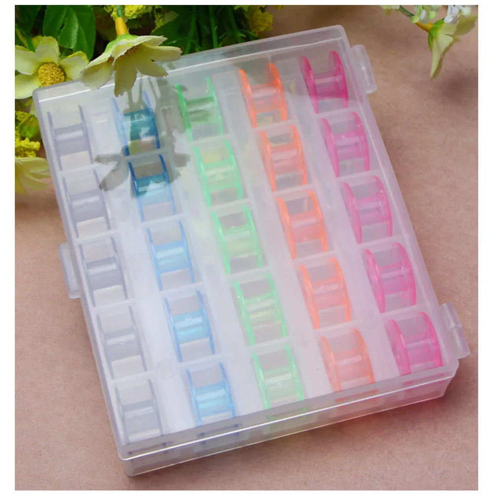 New Arrival Practical Plastic Coil box with 25 Colorful Empty Coils for Sewing Machine Bobbins Storage Box Wholesale
New Arrival Practical Plastic Coil box with 25 Colorful Empty Coils for Sewing Machine Bobbins Storage Box Wholesale