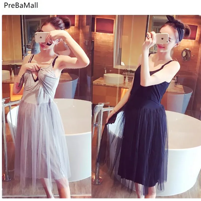 Maternity Nursing Dresses Modal Long Sleeveless Skirt Breastfeeding Sling Vest Bottom Skirt For Pregnancy Women Clothing C0017
Maternity Nursing Dresses Modal Long Sleeveless Skirt Breastfeeding Sling Vest Bottom Skirt For Pregnancy Women Clothing C0017
