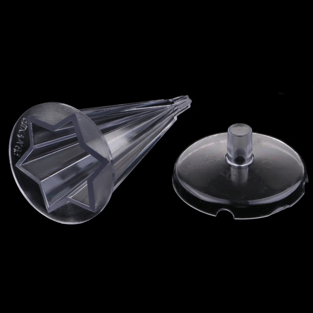 3pcs/set Plastic Cone Pentagon Hexagon Shape Candle Making Mould with Base Handcraft DIY Decorative Candle Making Mold