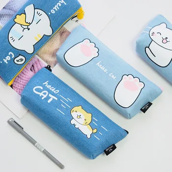 1Pcs Kawaii Pencil Case Cute Cat Trapezoid Gift Estuches School Pencil Box Pencilcase Pencil Bag School Supplies Stationery
1Pcs Kawaii Pencil Case Cute Cat Trapezoid Gift Estuches School Pencil Box Pencilcase Pencil Bag School Supplies Stationery